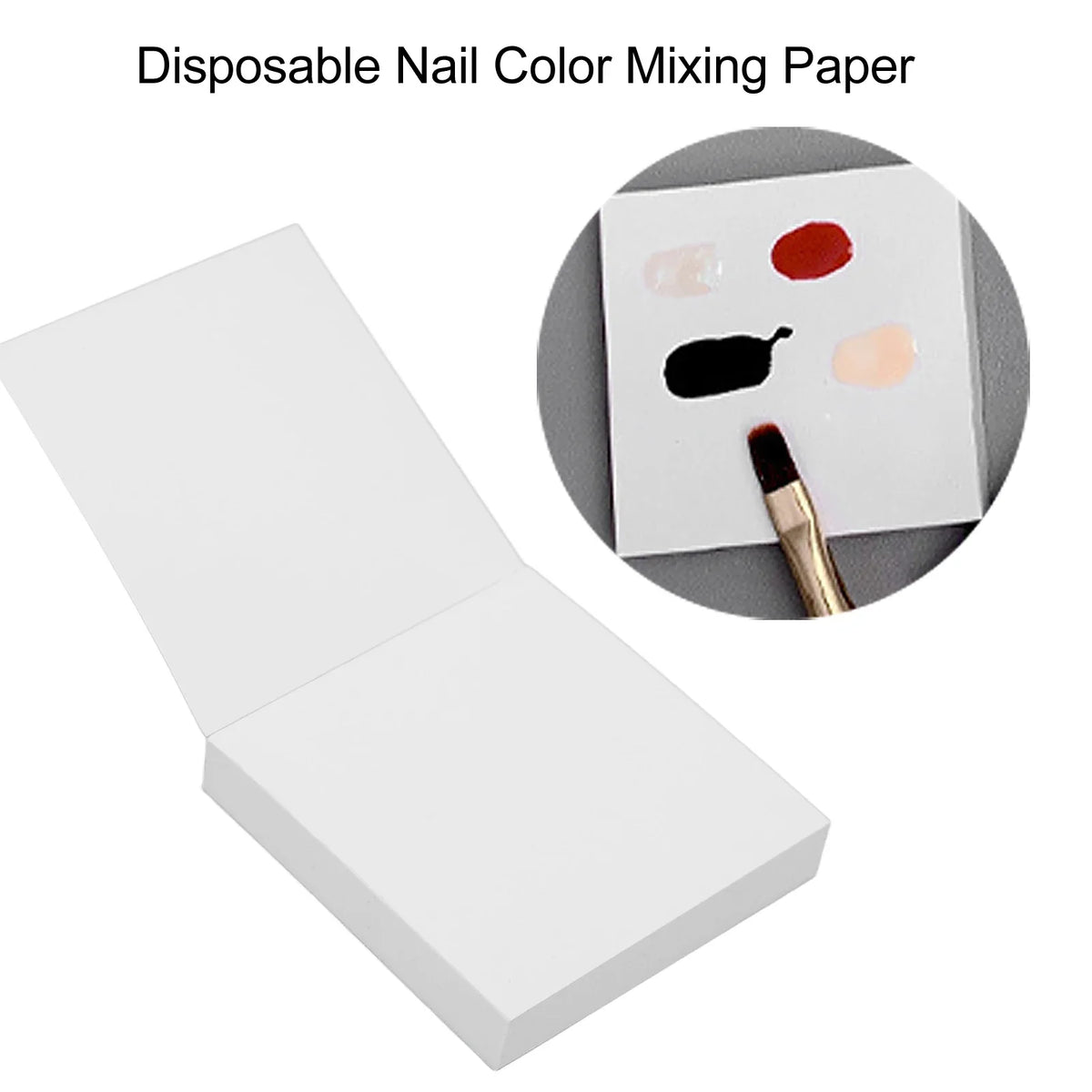 Disposable Nail Art Mixing Palette Paper for Gel Polish Nail Art Palette Qme