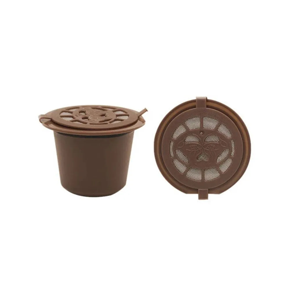 Refillable Reusable Nespresso Capsules with Spoon & Brush Reusable Coffee Pods Qst 2pcs-br