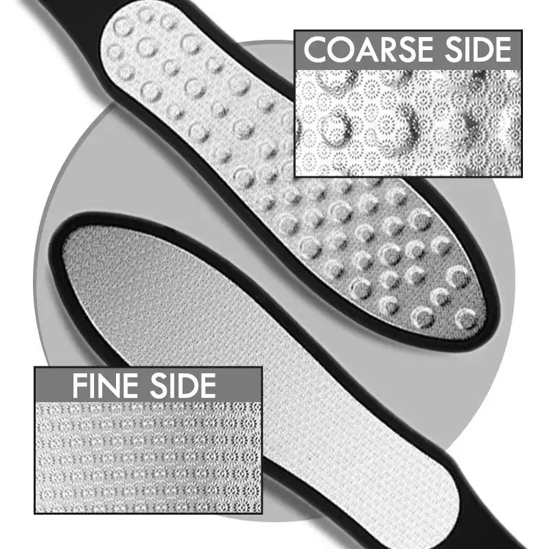 Dual-Sided Stainless Steel Foot File Pedicure Tool | Qme Foot File Tool Qme