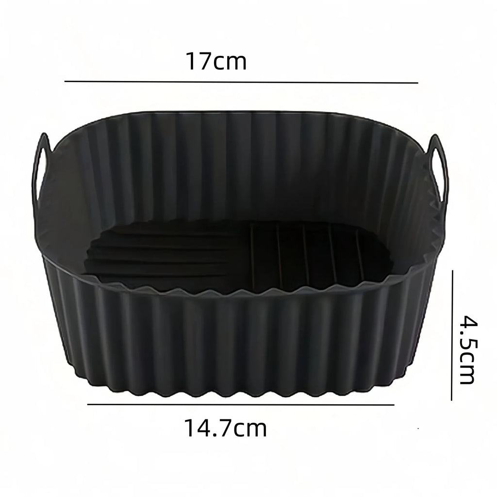 Reusable Square Silicone Air Fryer Liner – Non-Stick Mat 4–7QT Silicone Air Fryer Liner Qst