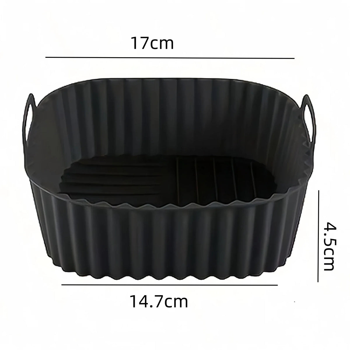 Reusable Square Silicone Air Fryer Liner – Non-Stick Mat 4–7QT Silicone Air Fryer Liner Qst
