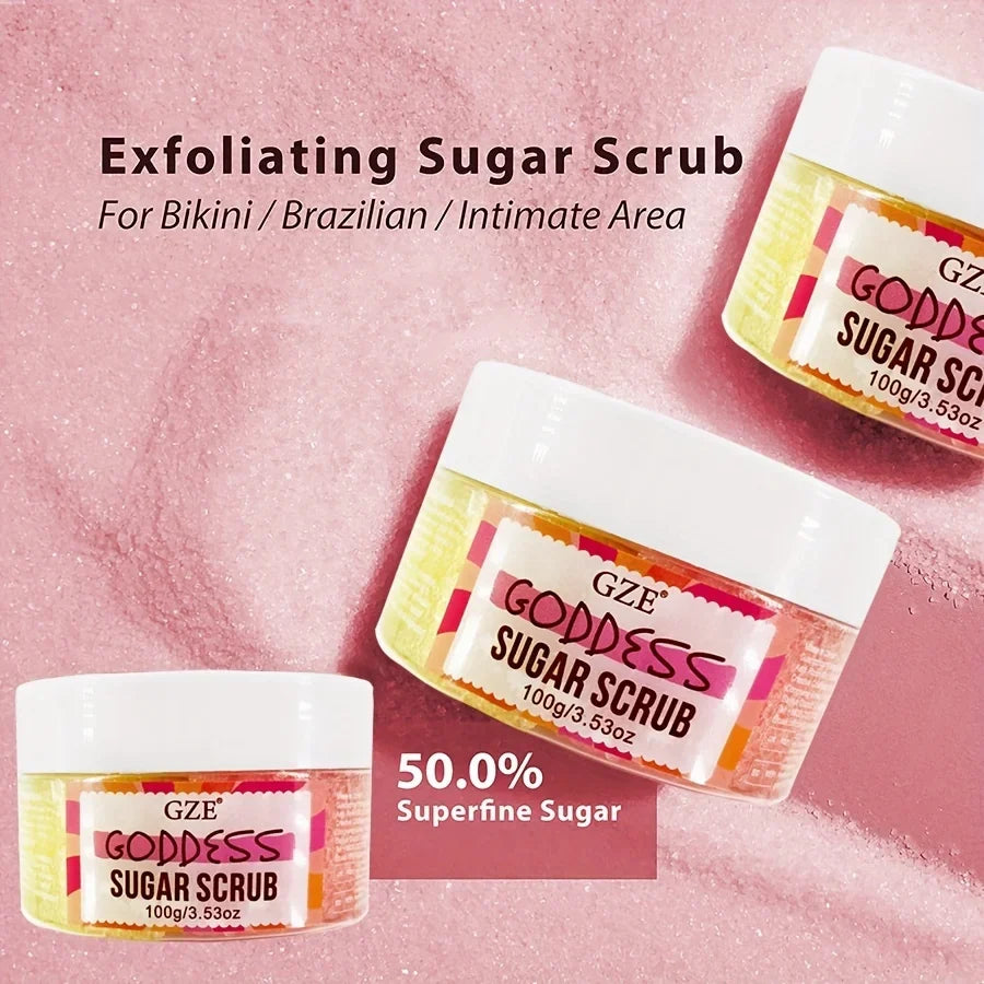 Goddess Body Sugar Scrub – Exfoliating Moisturizing Polish Body Sugar Scrub Qme