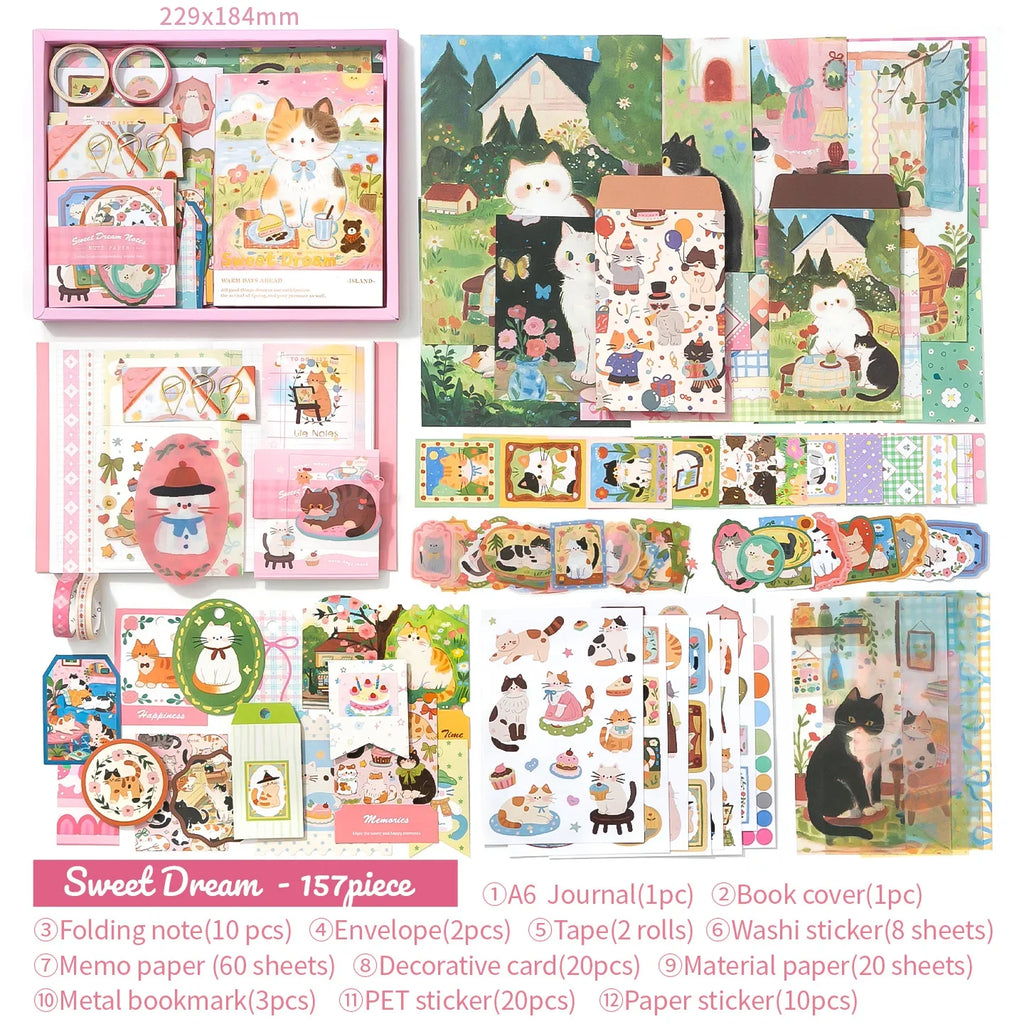 TIANZI Cute Gift Boxes & Handbooks – Student Reward Stationery Student Gift Box Set Qme A
