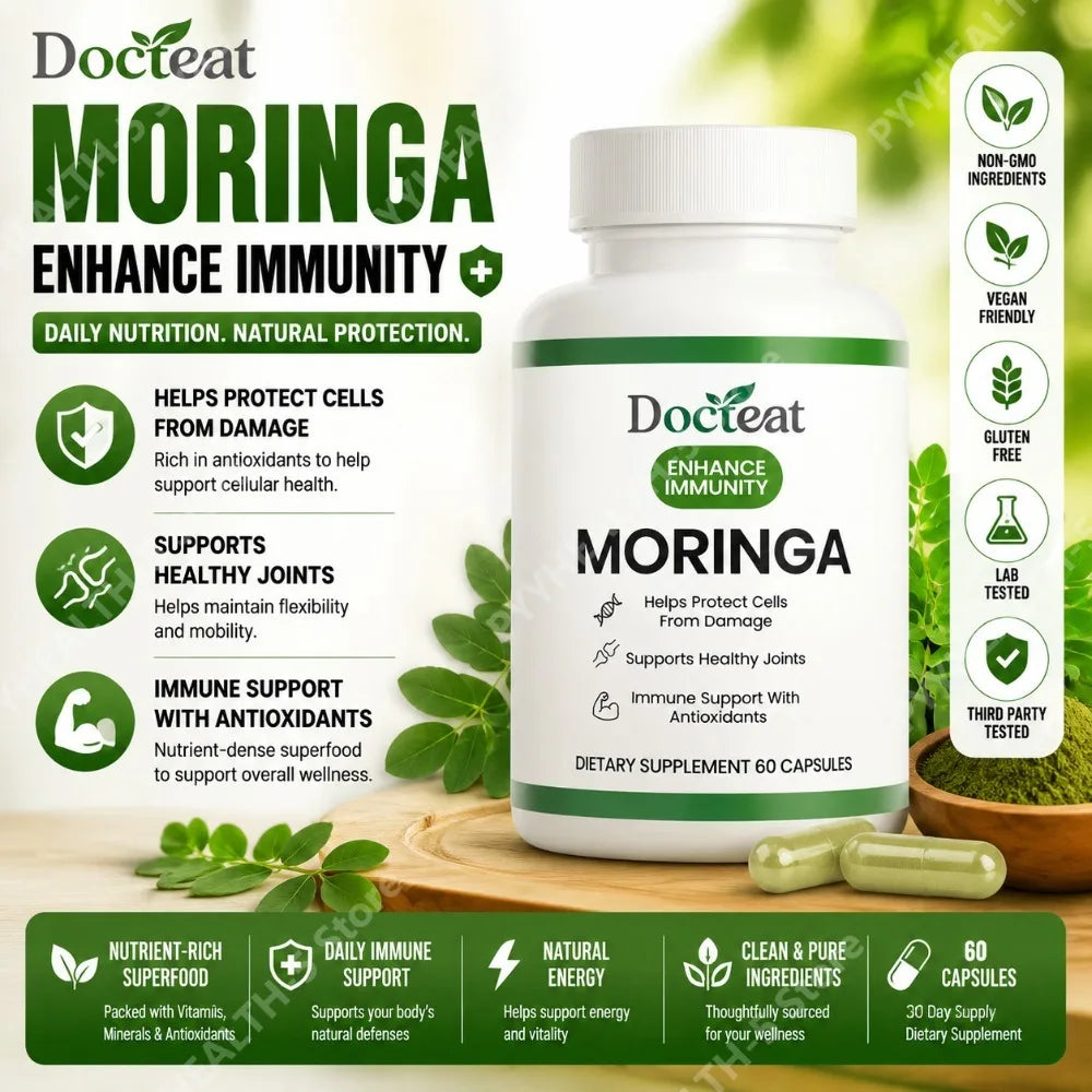 Moringa Joint Capsules – Turmeric, Zinc & Magnesium | 60ct Joint Support Supplement Qst