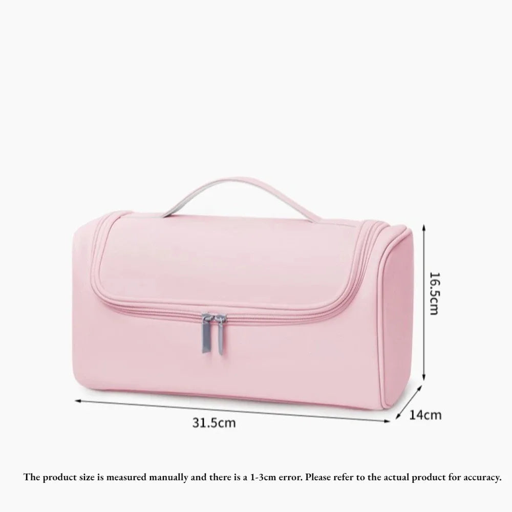 Waterproof Hair Dryer Travel Case with Hideable Hook | Large Hair Tool Travel Bag Qme