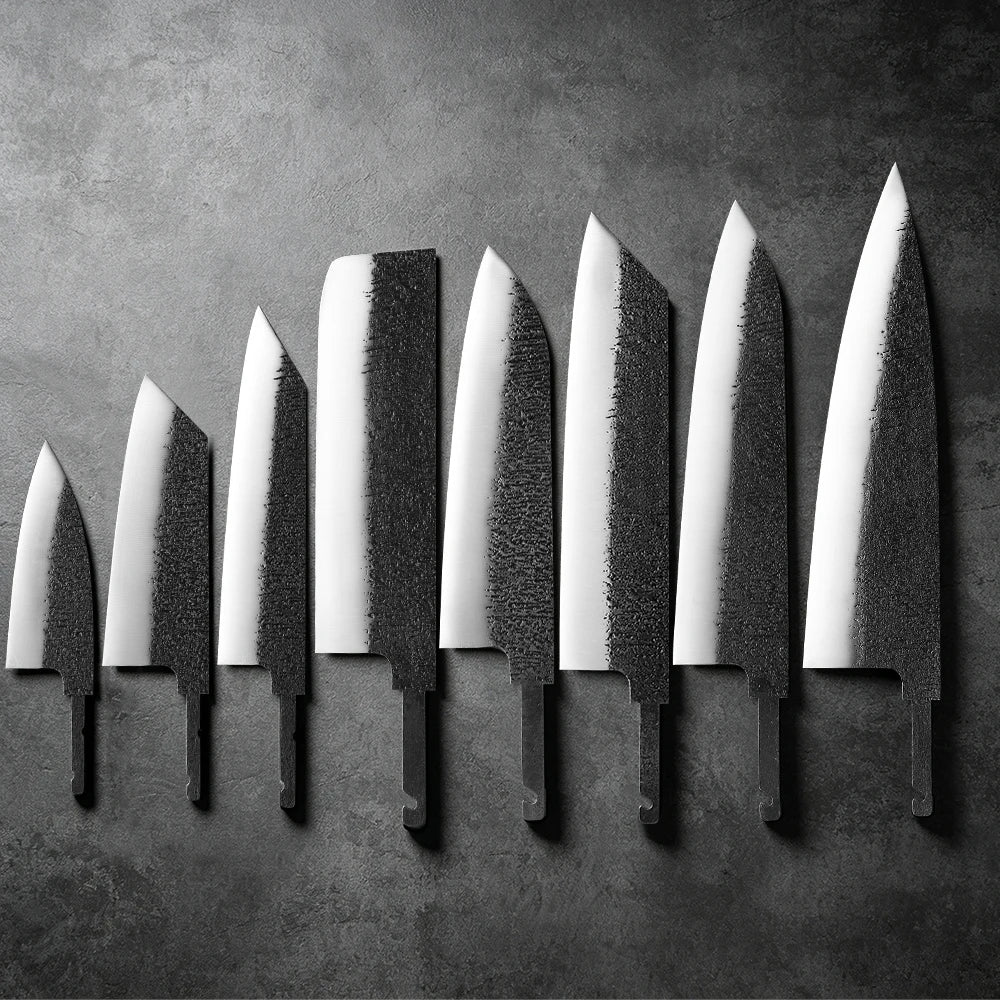 TURWHO VG10 Chef Knife Blank Blade – DIY Hand Forged Steel Knife Blank Blade Qst