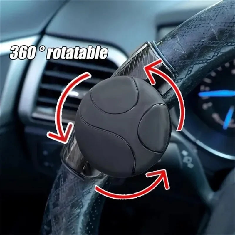 360° Steering Wheel Spinner Knob – One-Hand Rotator Steering Wheel Spinner Qme
