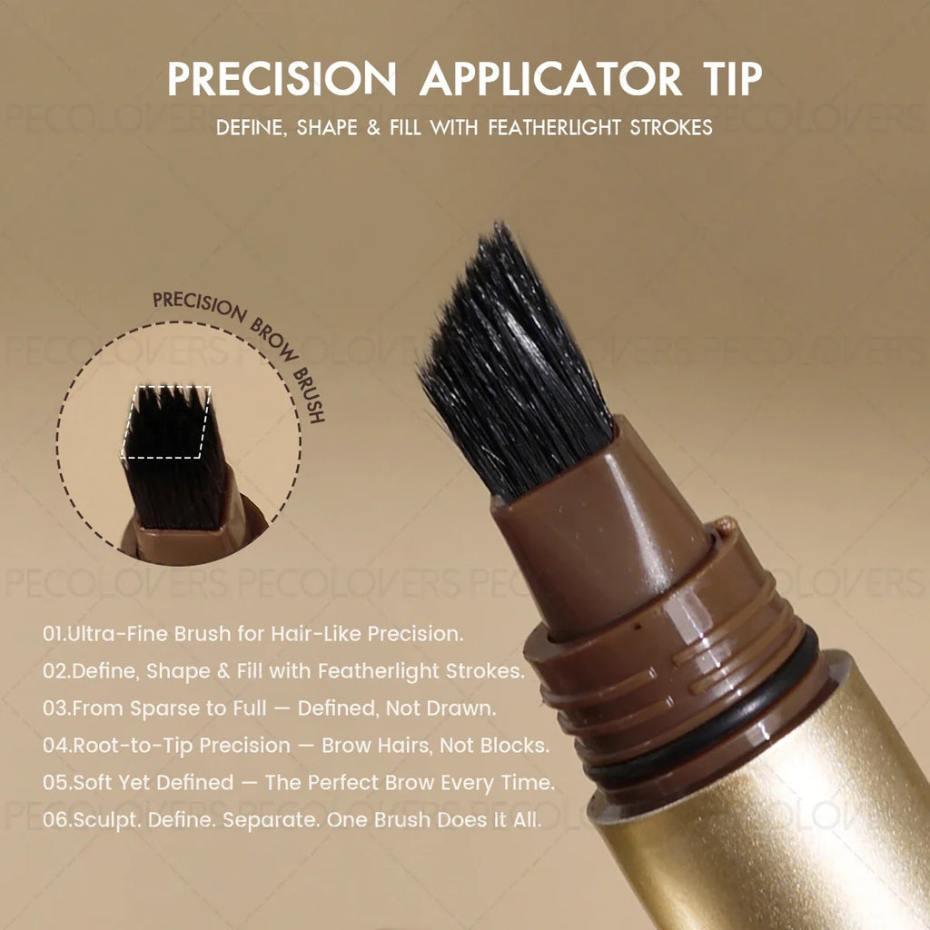 Waterproof Travel Eyebrow Powder Angled Brush – Blendable Eyebrow Powder Brush Qme