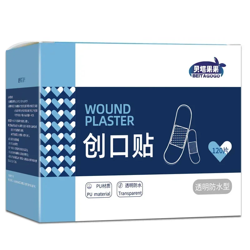 Transparent Waterproof Adhesive Bandages 120pcs – Kids & Adults Adhesive Bandages Qme