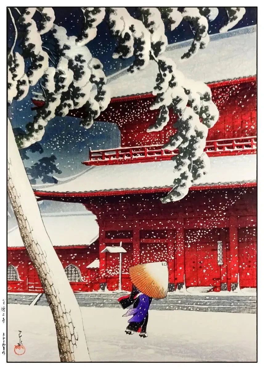 Kawase Hasui Japanese Landscape Canvas Poster | Wall Art Print