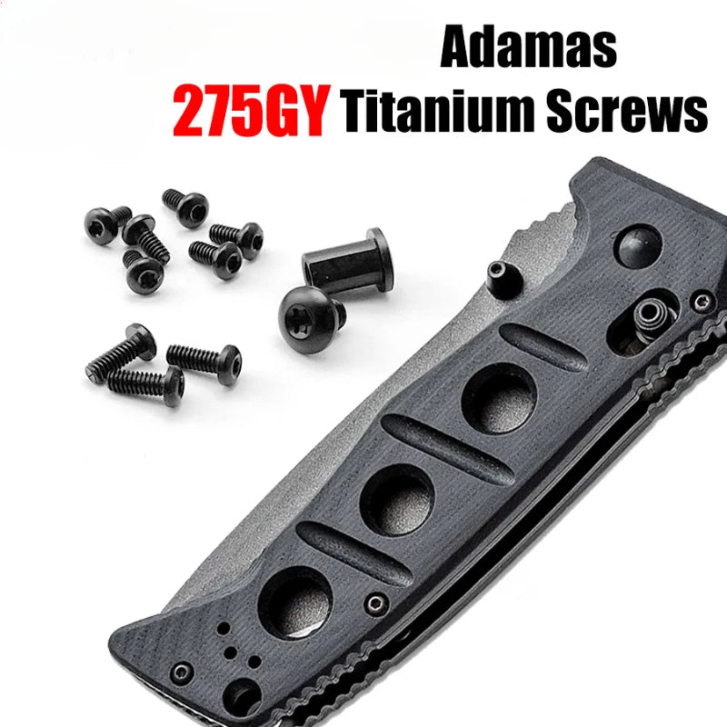 Titanium Alloy Screw Set for Benchmade Adamas 275 Knife Knife Replacement Screws Qst