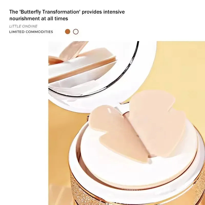 Air Cushion BB Cream Butterfly Puff Moisturizing Foundation BB Cream Foundation Qme