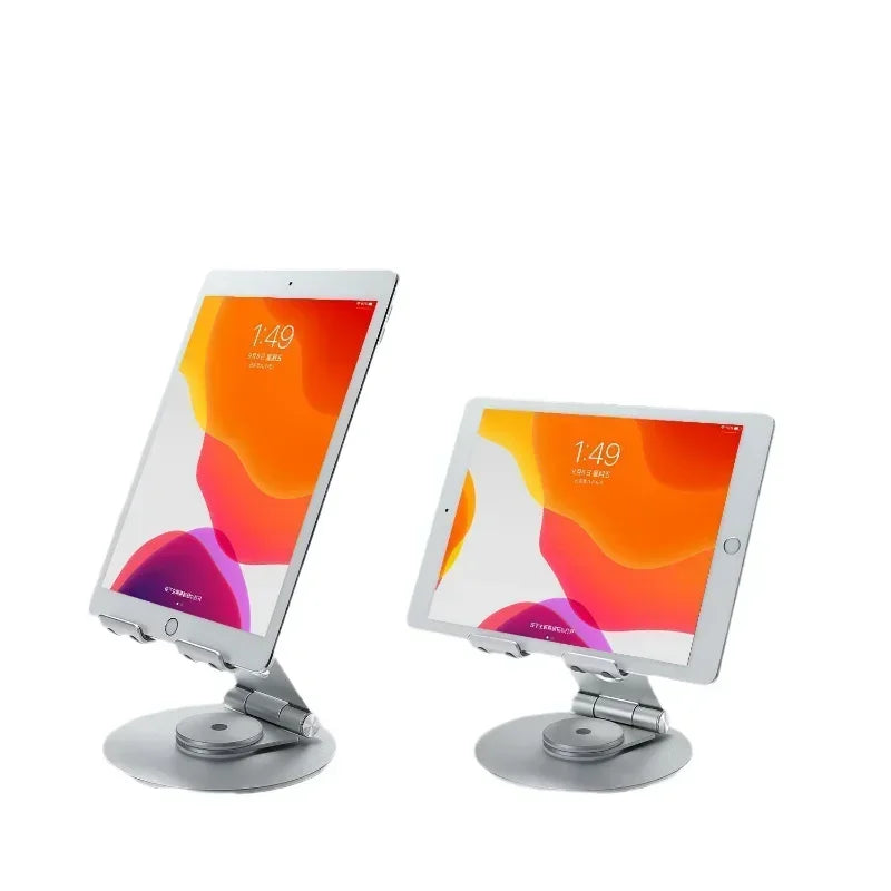 Universal Metal Tablet & Phone Stand – Foldable Desk Holder Tablet Phone Stand Qme