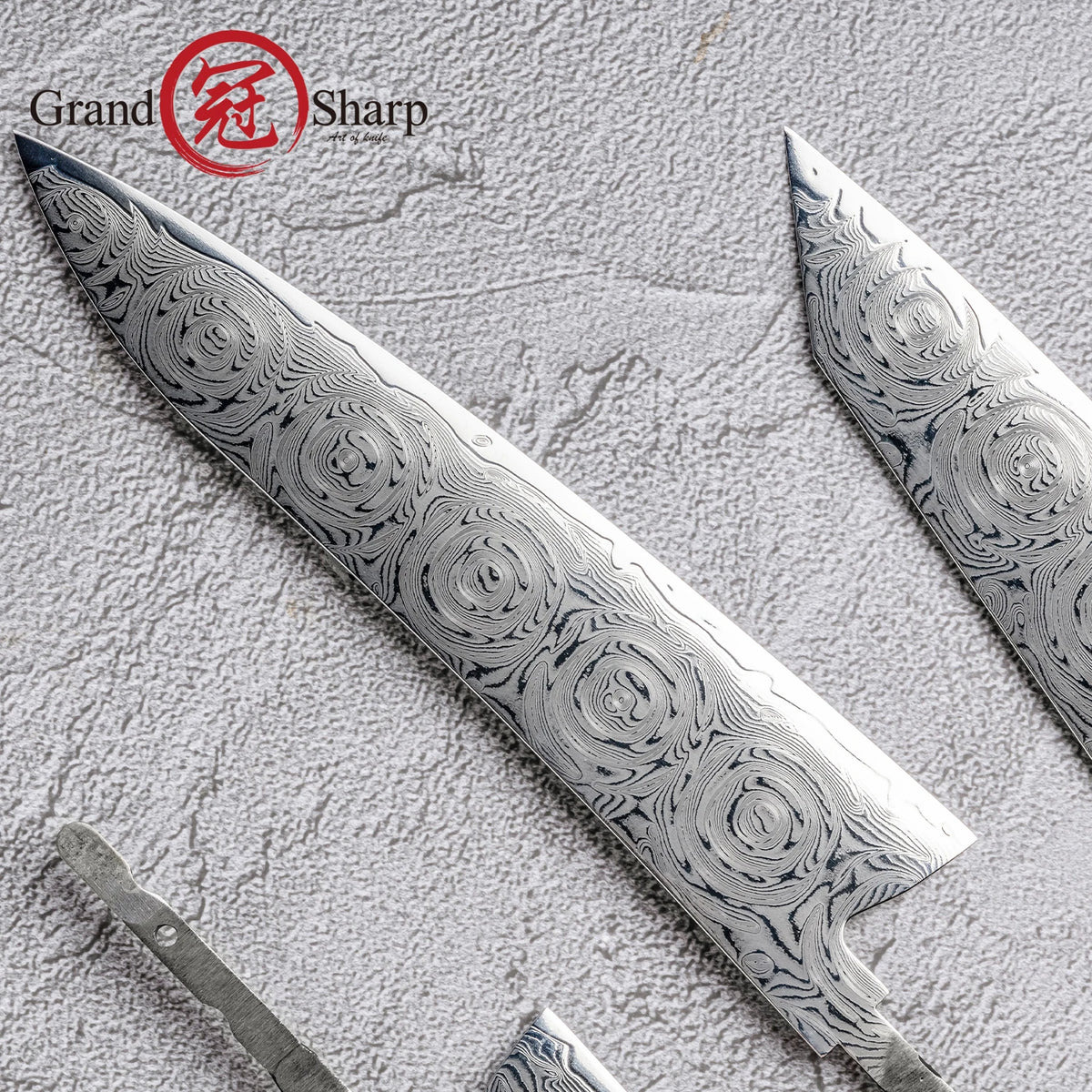 67-Layer Damascus Steel Knife Blank – DIY Custom Chef Blade Damascus Knife Blank Qst