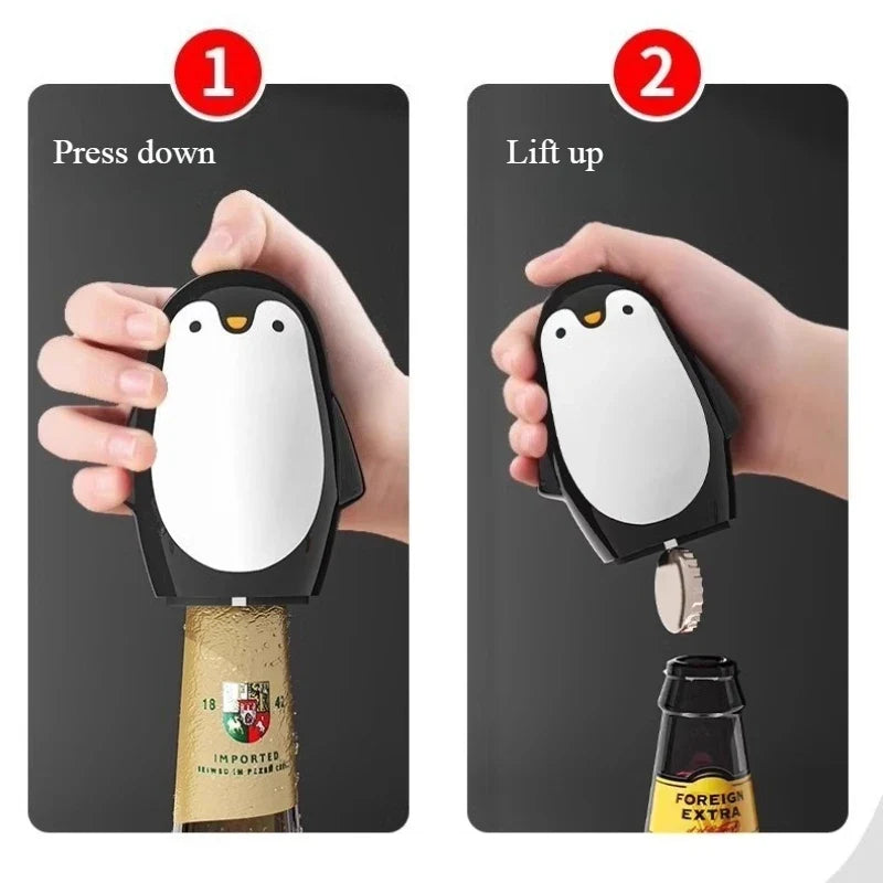 Penguin Cartoon Bottle Opener – Portable Beer & Can Opener Novelty Bottle Opener Qme