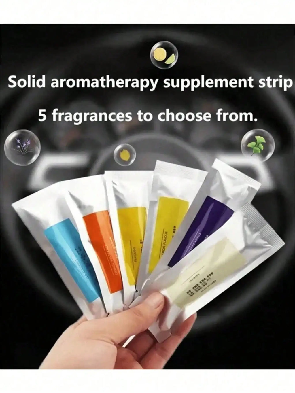 Car Vent Clip Aromatherapy Diffuser – 1 Holder & 5 Scent Sticks Car Vent Diffuser Qme