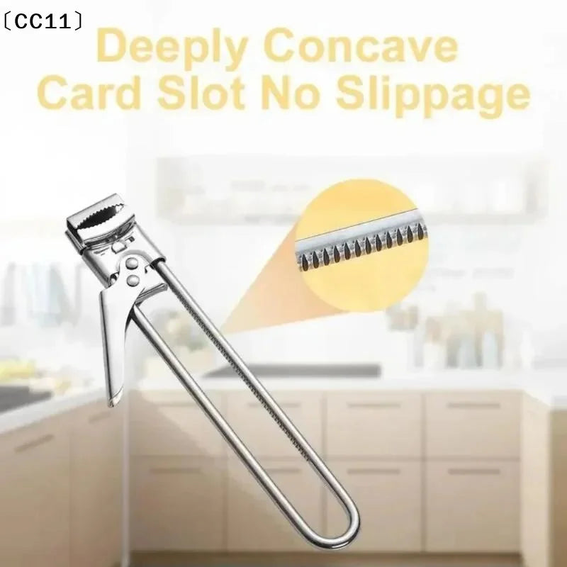Stainless Steel Multi-Function Can & Bottle Opener – Easy Grip Can & Bottle Opener Qme