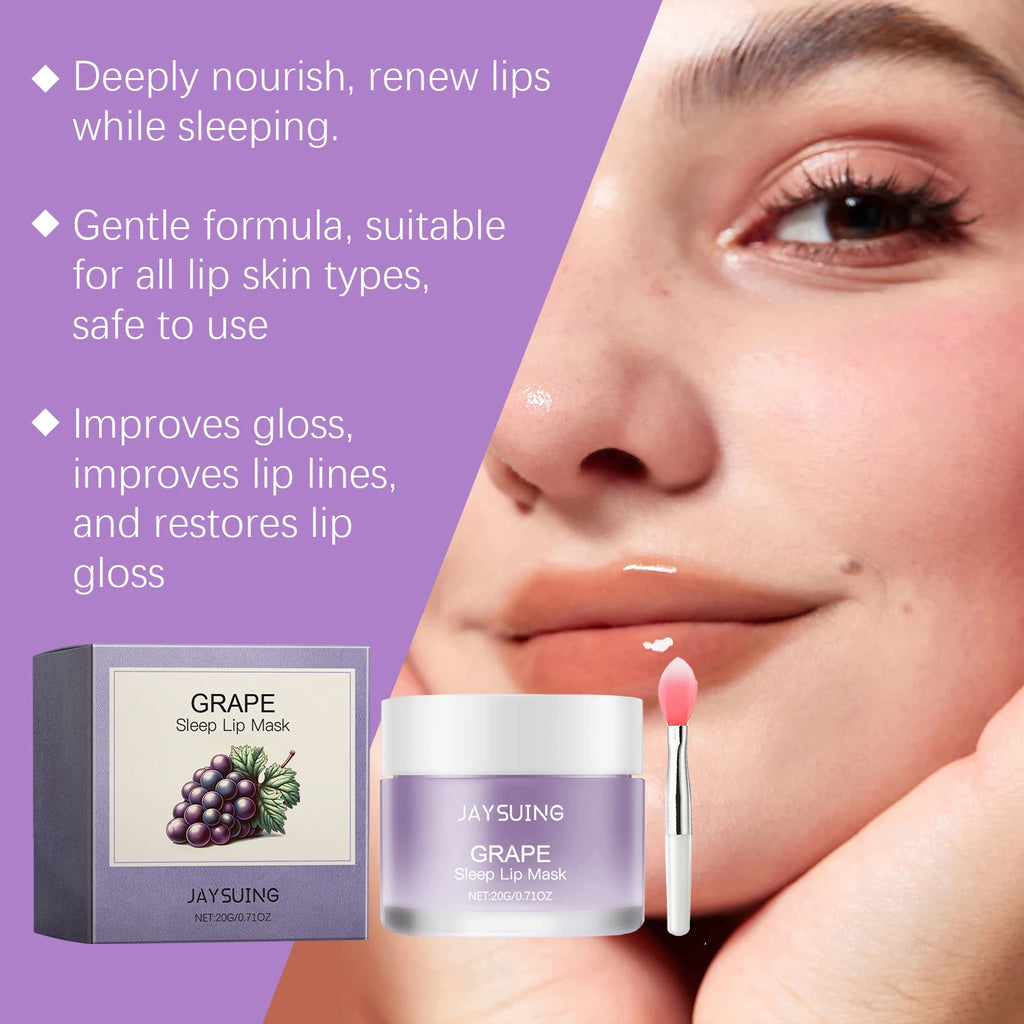 Jaysuing Overnight Sleep Lip Mask – Deep Hydration 20g Overnight Lip Mask Qst
