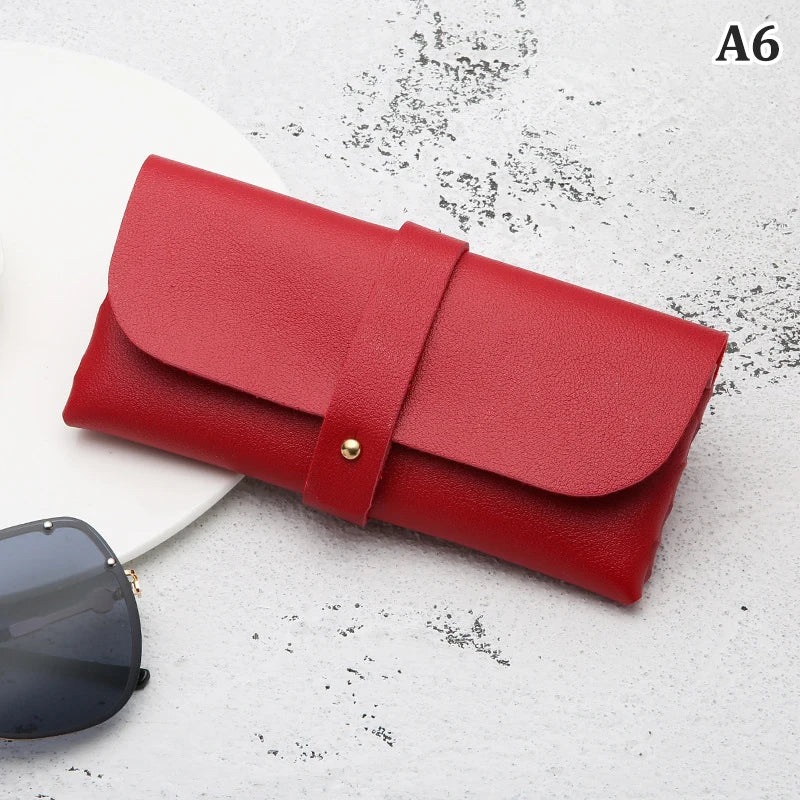 Soft PVC Leather Glasses Case – Sunglasses Storage Box Eyeglasses Case Qst A6