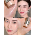 Qme Gloss Stick Highlighter & Blush – Shimmer Waterproof Glow Highlighter Blush Stick Qme Champagne