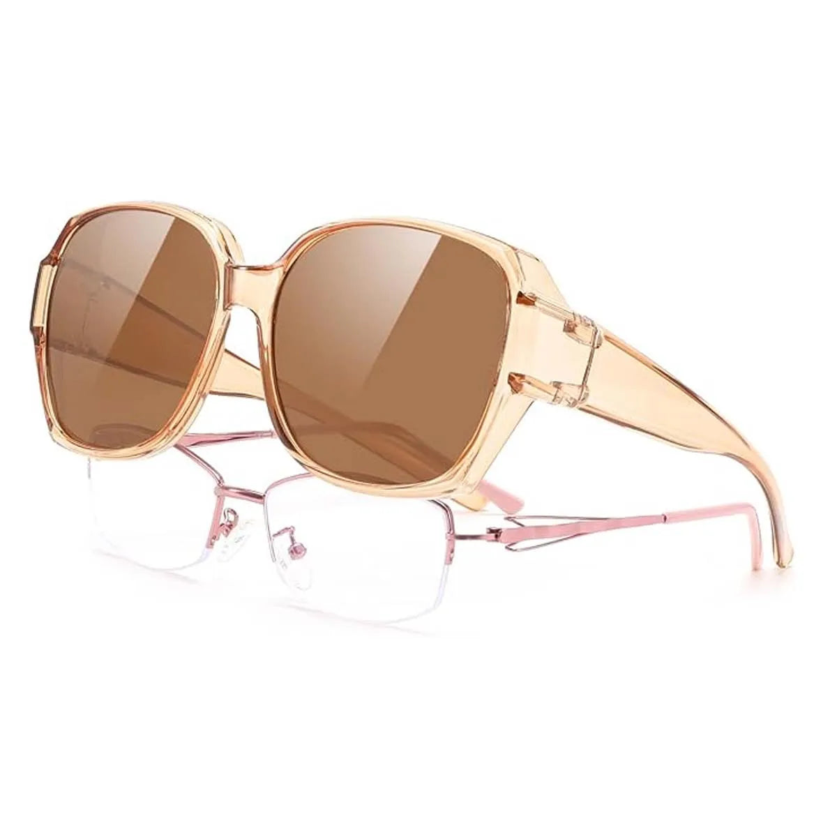 VOPHA Retro Polarized Over-Glasses Sunglasses UV400 Unisex Polarized Sunglasses Qst