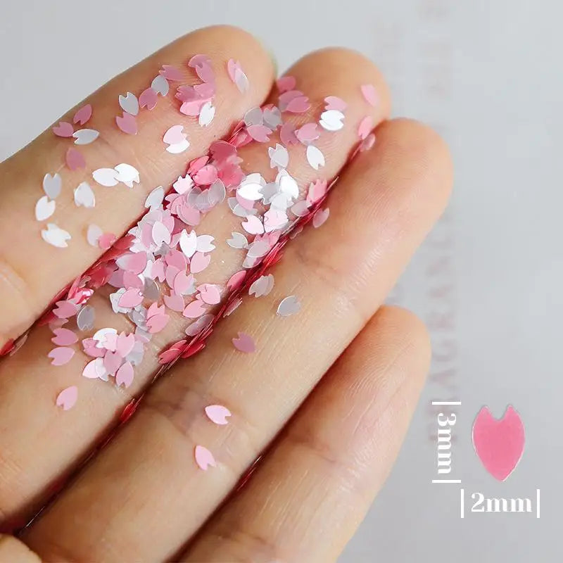 Holographic Nail Sequins 6-Grid Floral Glitter Stickers Nail Art Glitter Qst