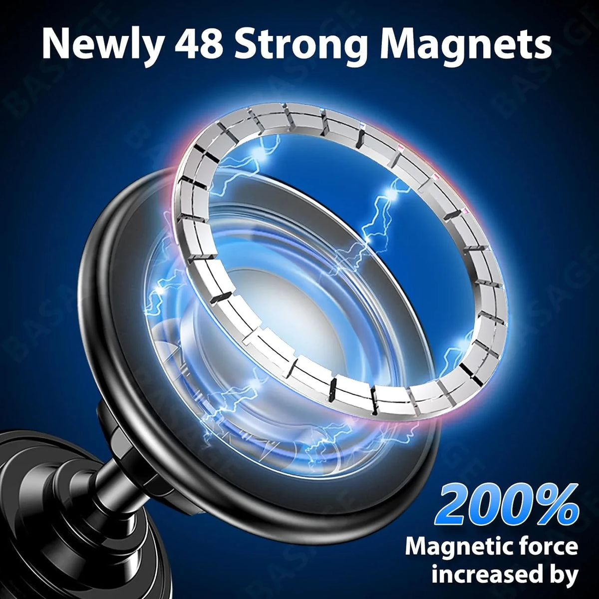 Magnetic Car Phone Mount | MagSafe GPS Holder Stand Car Phone Mount Qme