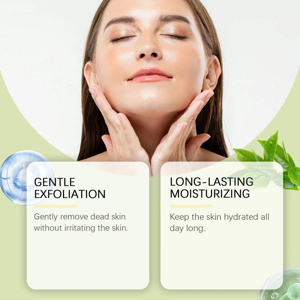 Green Tea Facial Scrub – Deep Pore Cleansing & Hydrating Facial Exfoliating Scrub Qme