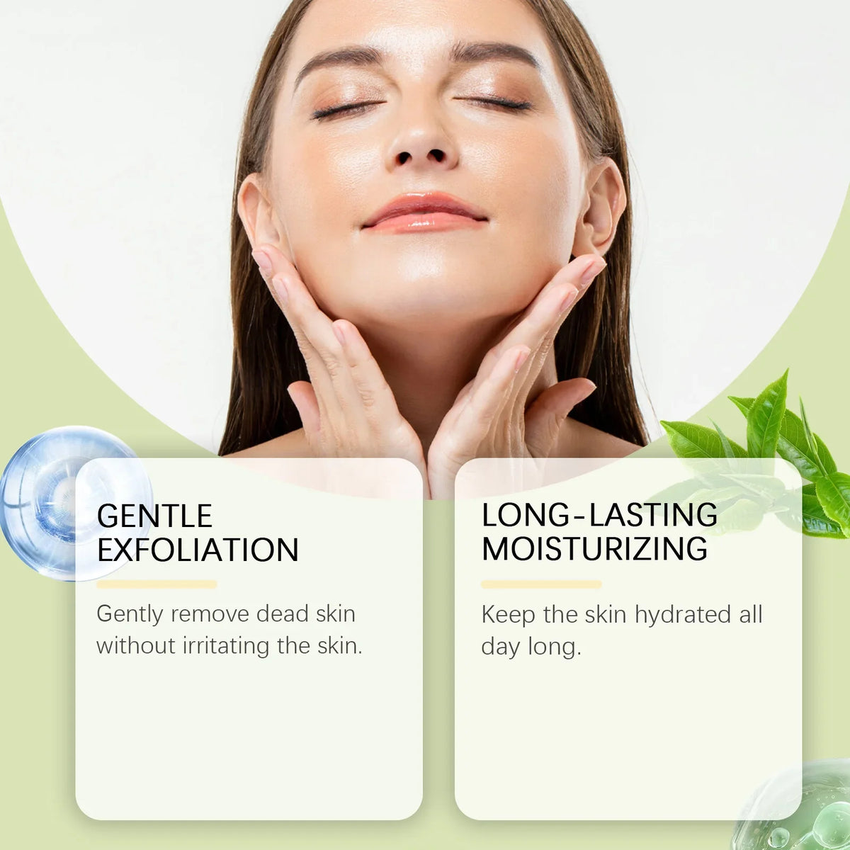 Green Tea Facial Scrub – Deep Pore Cleansing & Hydrating Facial Exfoliating Scrub Qme