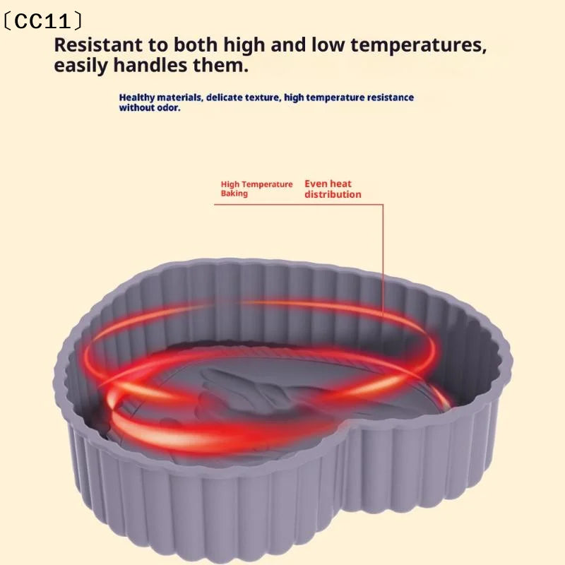 6-Inch Charlotte Cake Pan Silicone Nonstick Round Baking Mold Silicone Cake Mold Qme