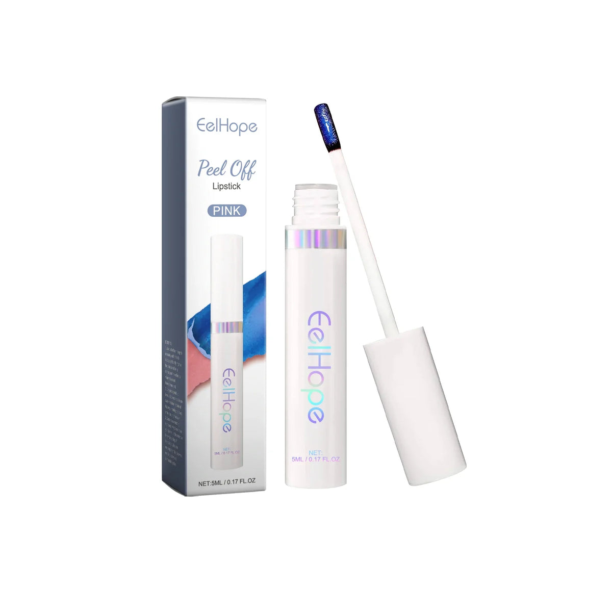 Tearable Lip Tattoo Tint & Gloss – Waterproof Long-Lasting Color Peel-Off Lip Tint Qme Pink