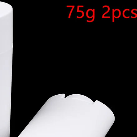 Refillable Twist-Up Deodorant Containers DIY 2 Pack | 75g PP DIY Deodorant Container Qme