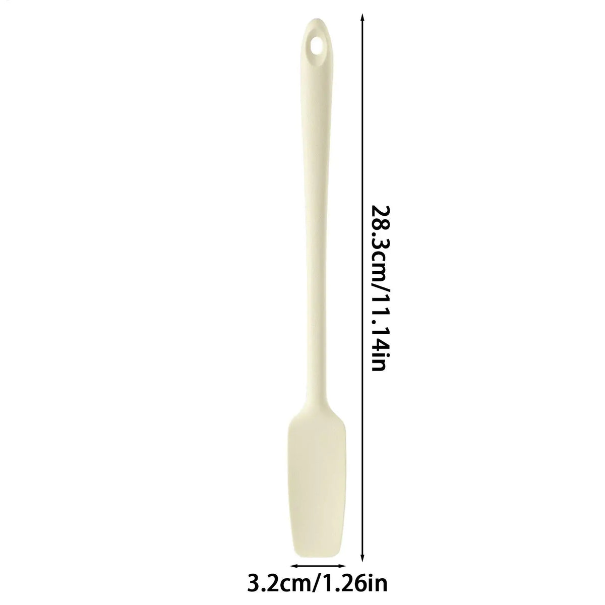 Silicone Long Handle Jar Scraper Spatula for Baking & Cooking Silicone Spatula Scraper Qme