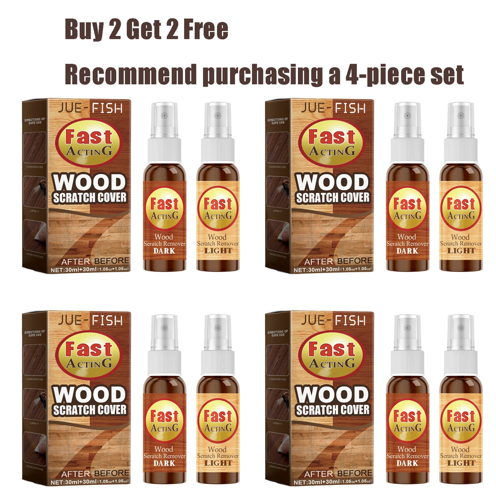 Jue-Fish Wood Floor Scratch Repair Agent – 30ml×2 Kit Floor Scratch Repair Qst 4 set