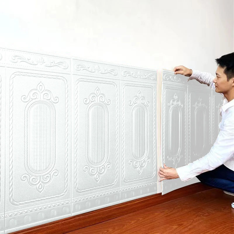 3D Waterproof Wall Panel Surround 70×90cm | Bedroom Décor 3D Wall Panel Qme