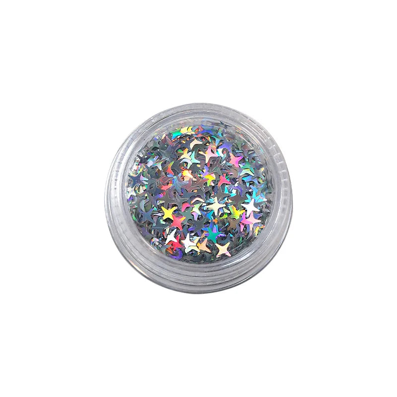 Holographic Star Nail Glitter Sequins Laser Sparkle Flakes Nail Art Sequins Qst