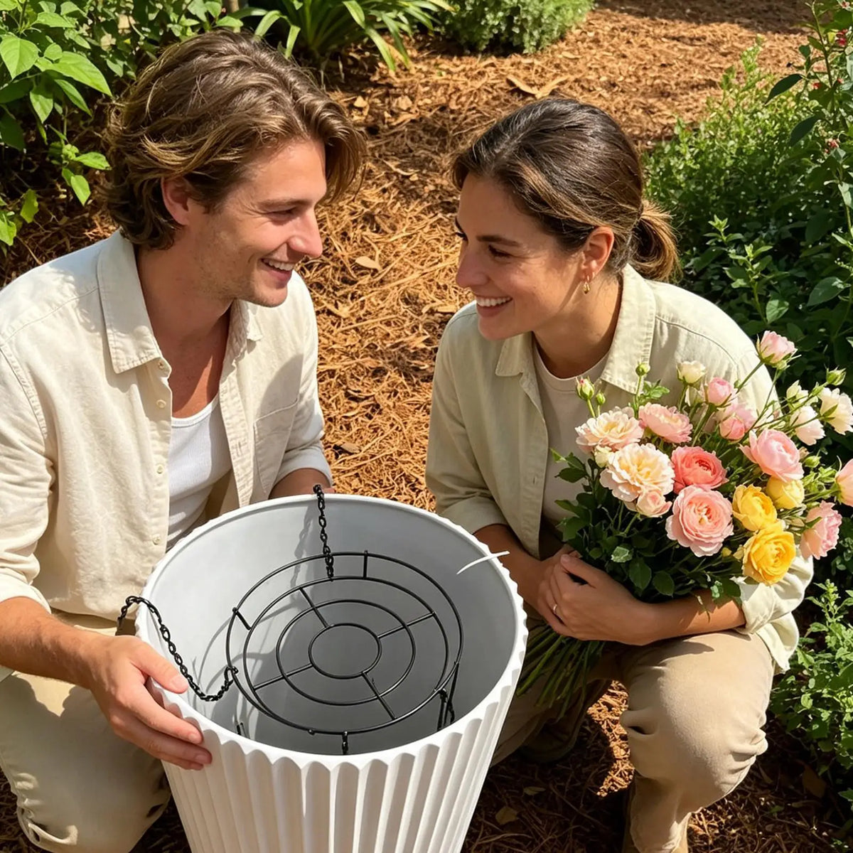 Adjustable Plant Risers Inside Pots – Planter Lift Support Planter Lift Risers Qme