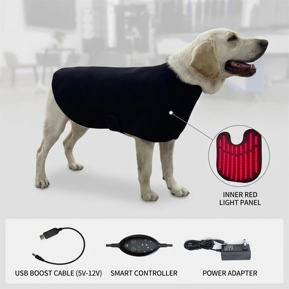 Pet Red Light Therapy Cape 210 LEDs 660nm 850nm Large Dog Pet Therapy Cape Qst AU Plug China Mainland
