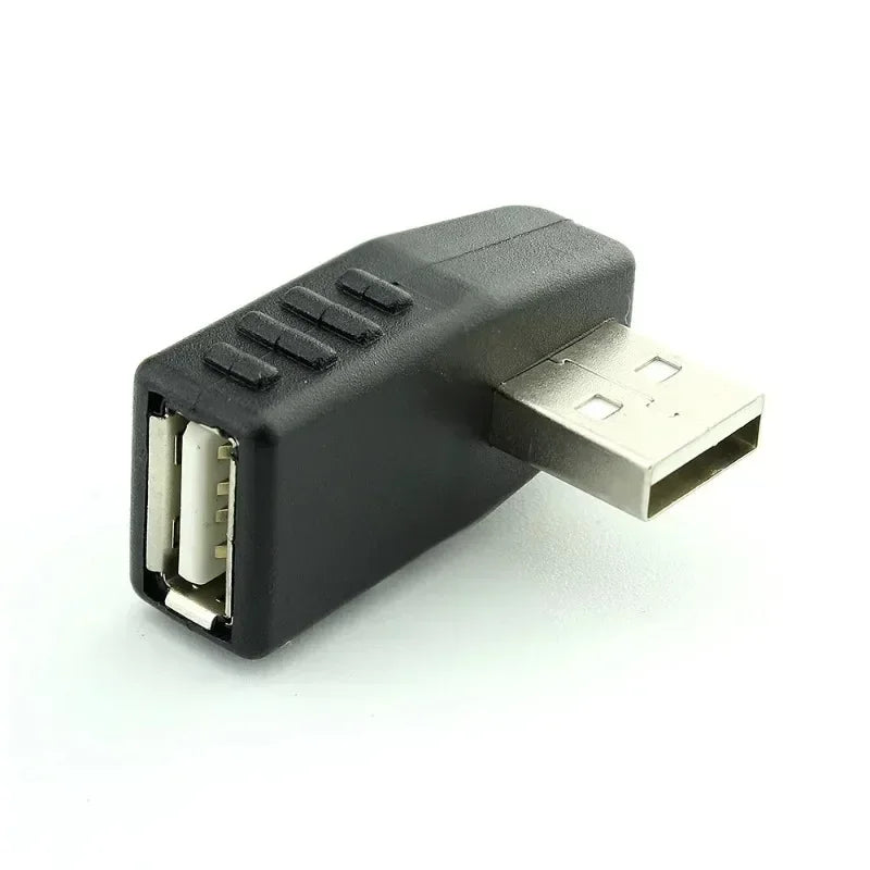 Mini USB 5-Pin 90° Right-Angle Adapter – Male to Female USB Angle Adapter Qme
