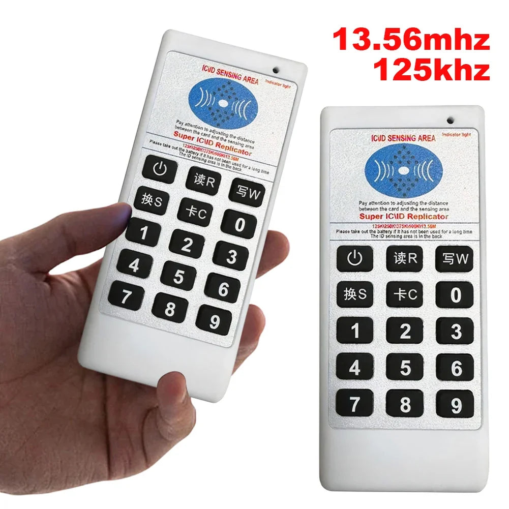 Handheld RFID NFC Card Reader Writer Copier 125KHz 13.56MHz RFID Card Duplicator Qme