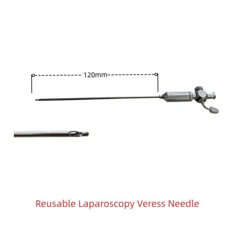 Reusable Veress Needle 2.2×120mm | Laparoscopic Instrument Surgical Instrument Qme Default Title