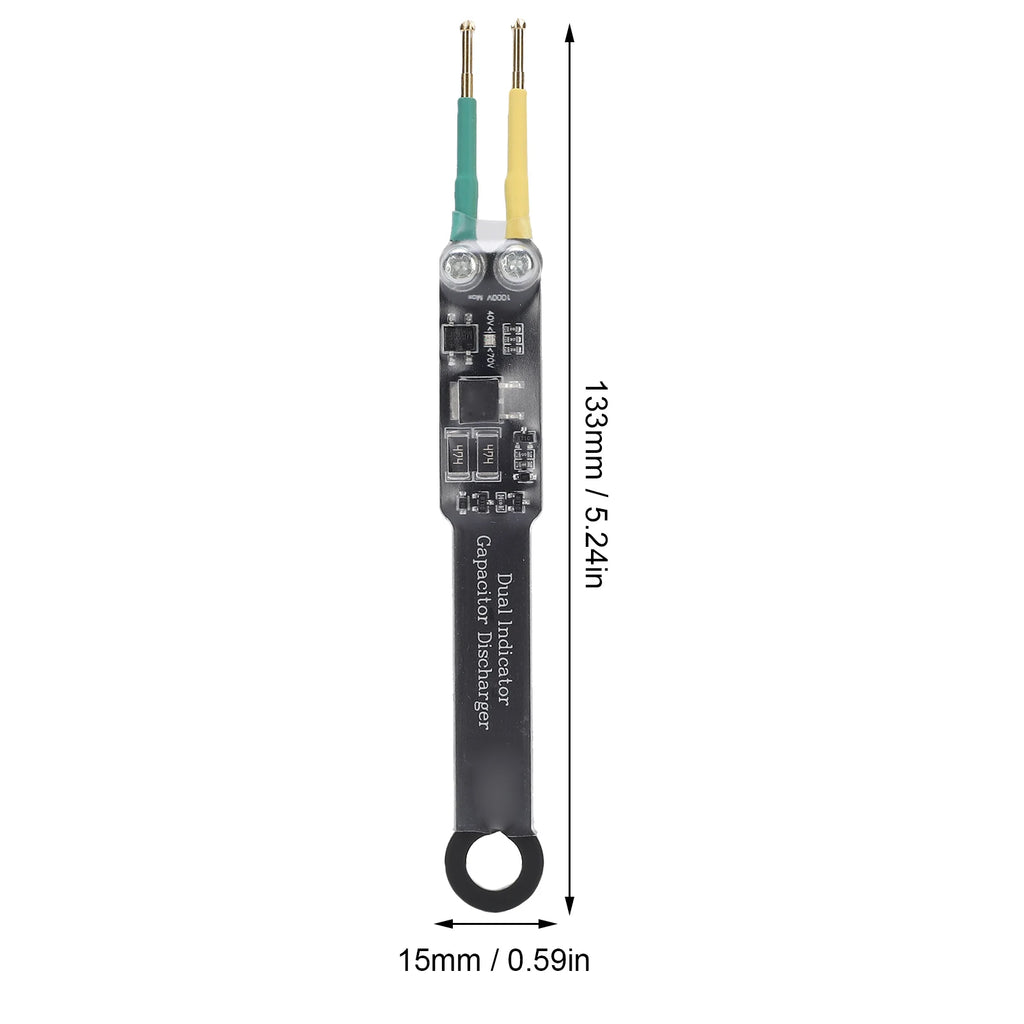 Capacitor Discharge Pen AC/DC Dual LED Adjustable Pins | Safety Tool Capacitor Discharge Pen Qst