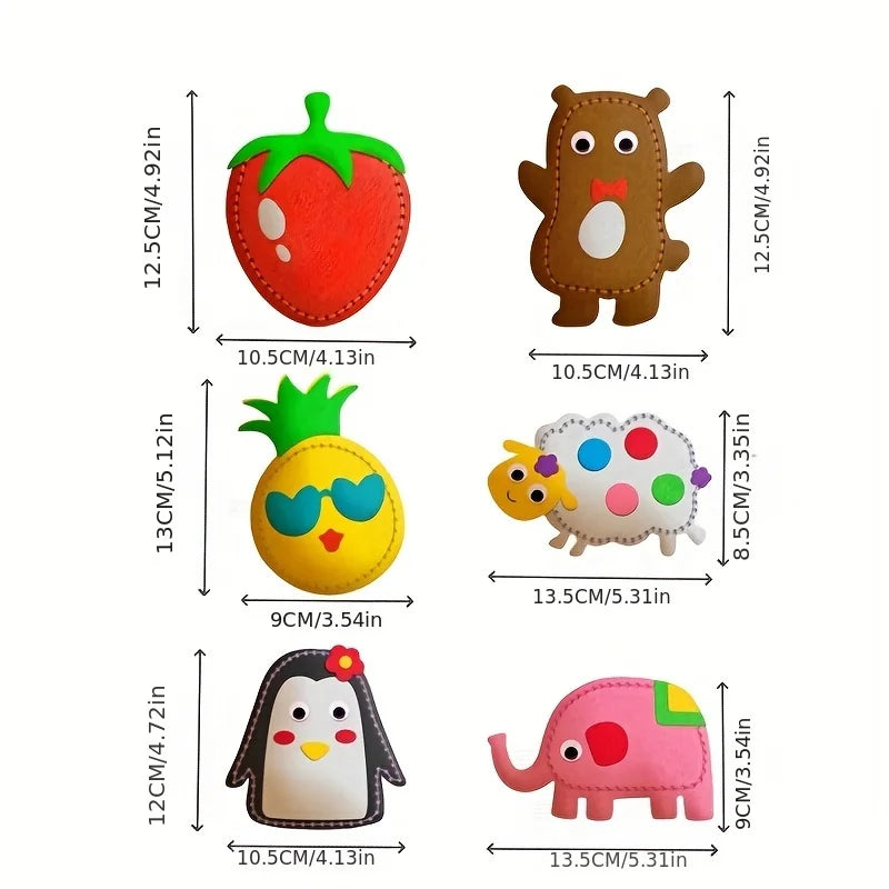 DIY Felt Sewing Kit – Non-Woven Fabric Pendant Craft for Kids DIY Felt Sewing Kit Qme