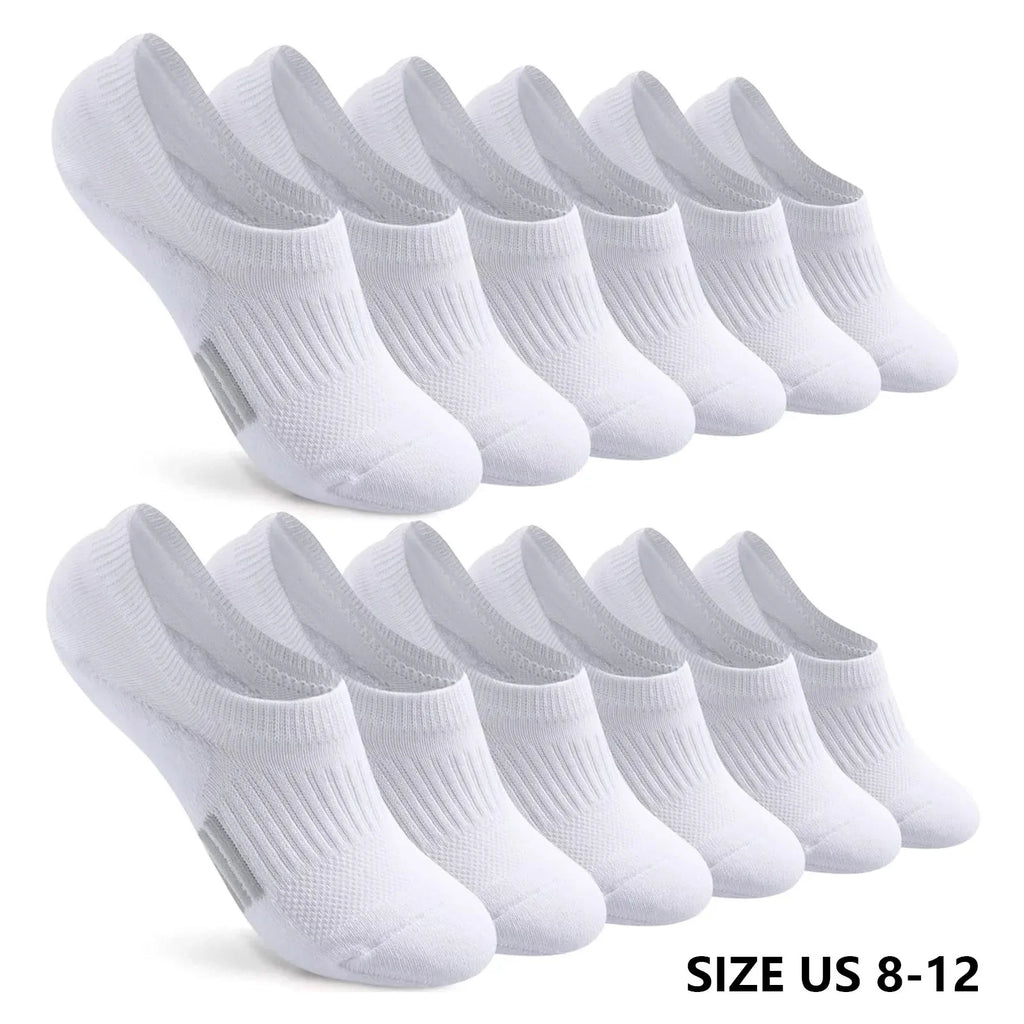 Men's Gym Socks 6-Pack – Soft, Breathable & Ground-Gripping Athletic Socks Qme