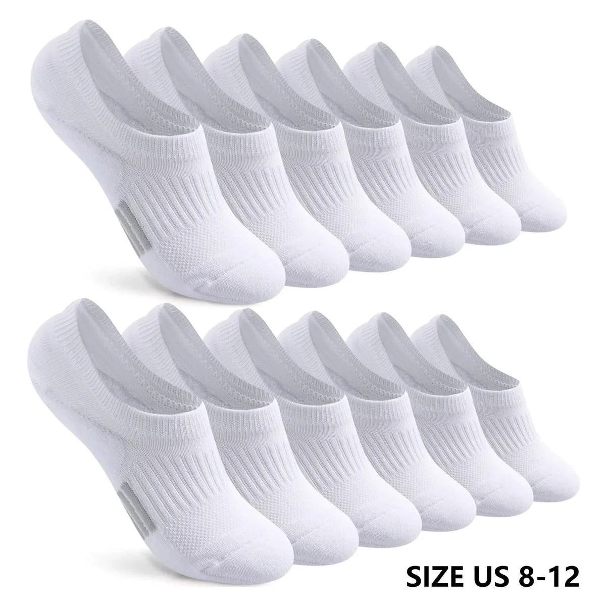 Men's Gym Socks 6-Pack – Soft, Breathable & Ground-Gripping Athletic Socks Qme