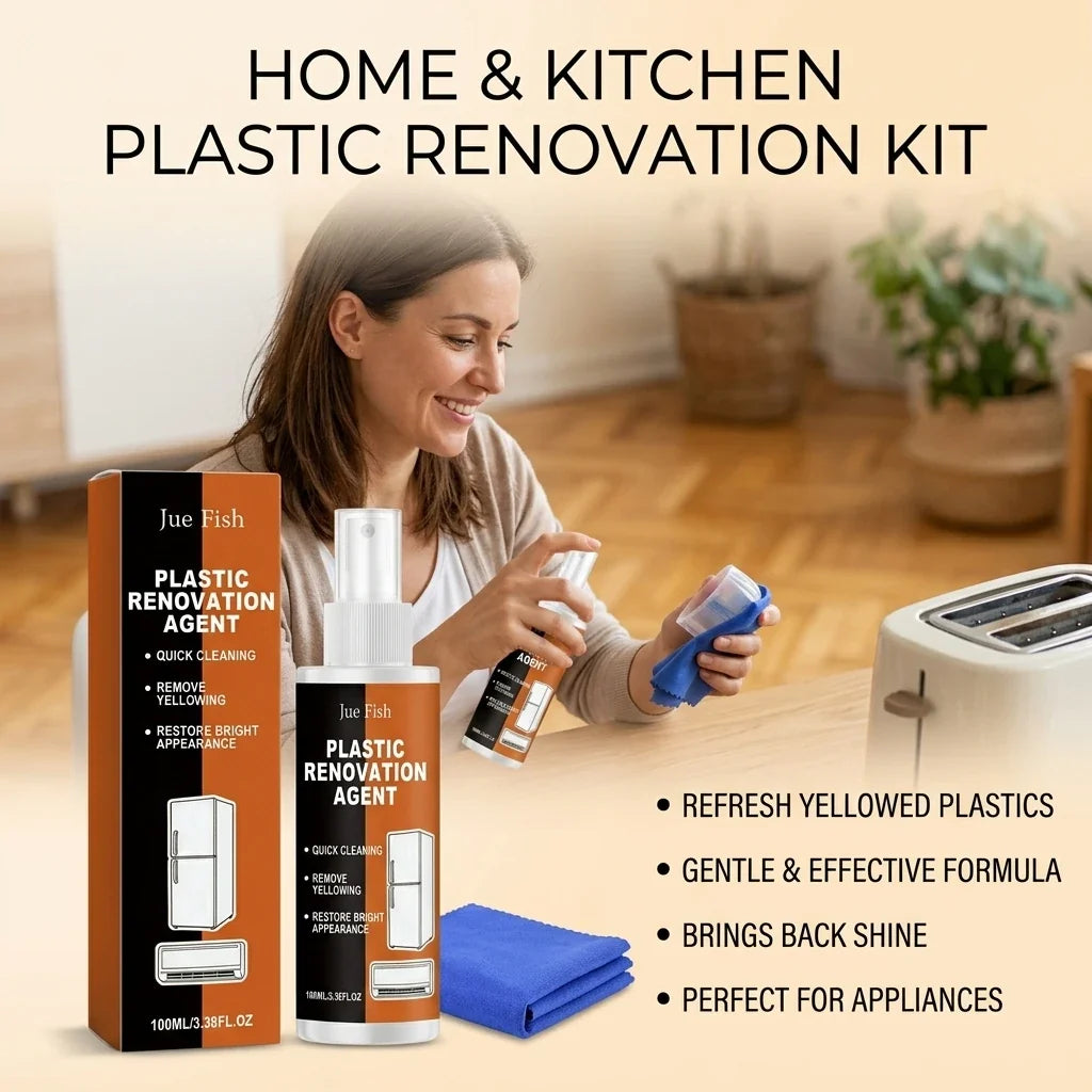 Plastic Renovation Agent – Restore & Remove Oxidation & Stains Plastic Restorer Spray Qme