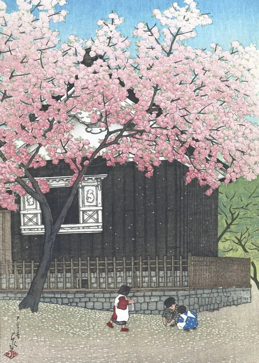 Kawase Hasui Japanese Landscape Canvas Poster | Wall Art Print Canvas Wall Art Qst 14 20x30cm Unframed
