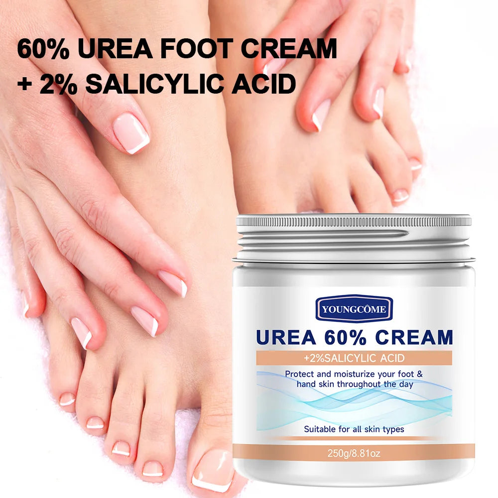 YOUNGCOME 60% Urea + 2% Salicylic Acid Foot Cream 2-Pack Foot Cream Qst