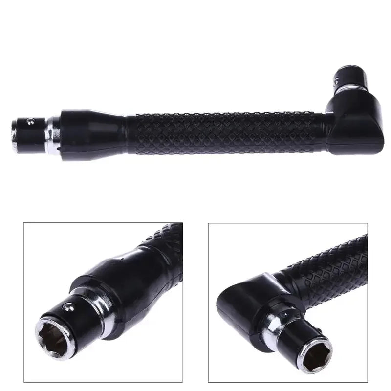 L-Shaped 1/4" Hex Screwdriver Bit Handle – 90° Double Head Screwdriver Bit Handle Qme