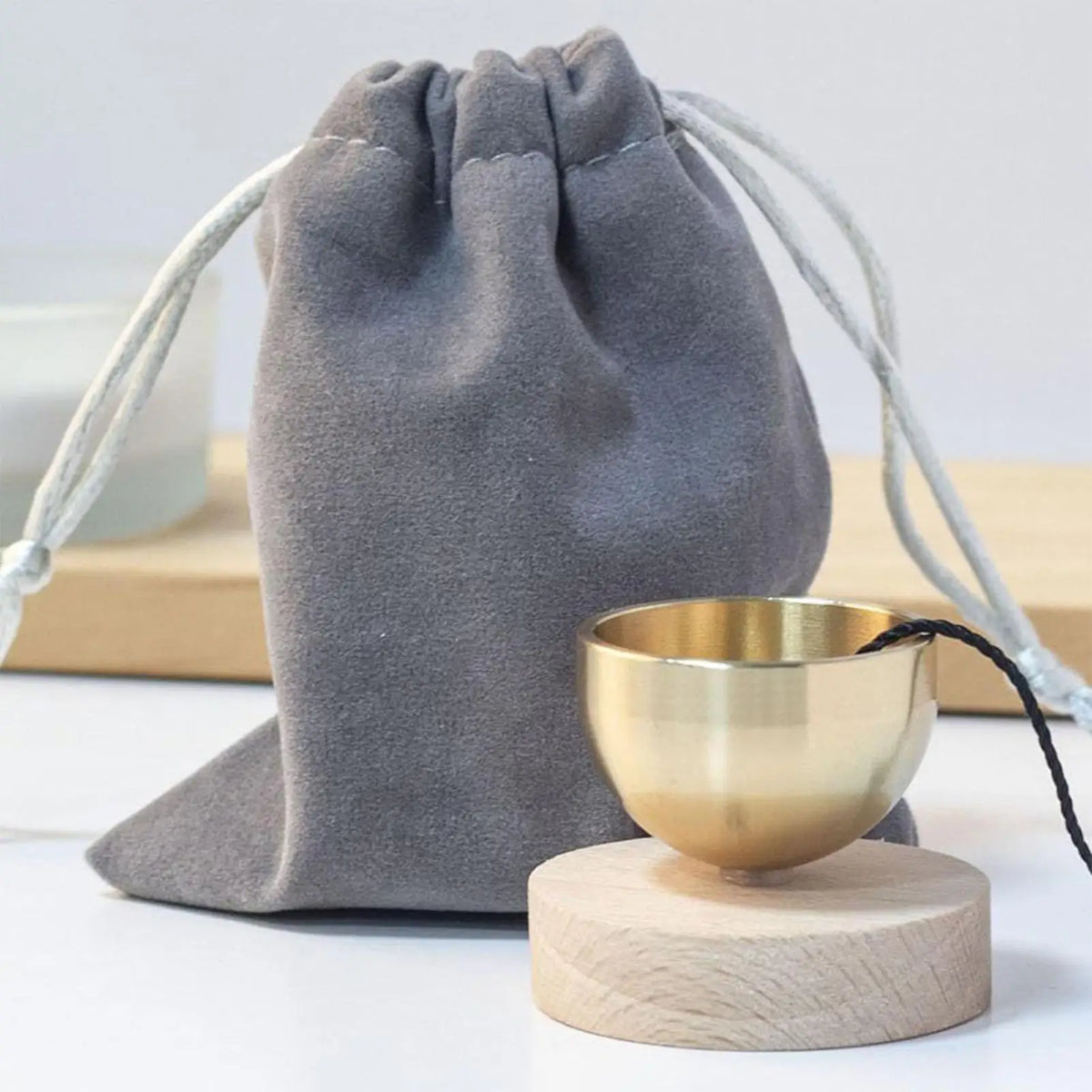 Brass Singing Bowl Set for Beginners – Yoga & Meditation Meditation Singing Bowl Qme